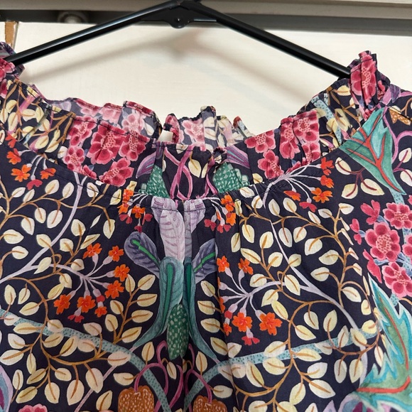 J. Crew Colorful Floral Blouse made with Liberty fabric - Picture 3 of 7